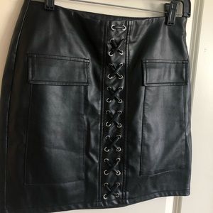 Leather skirt